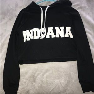 F21 cropped hoodie!